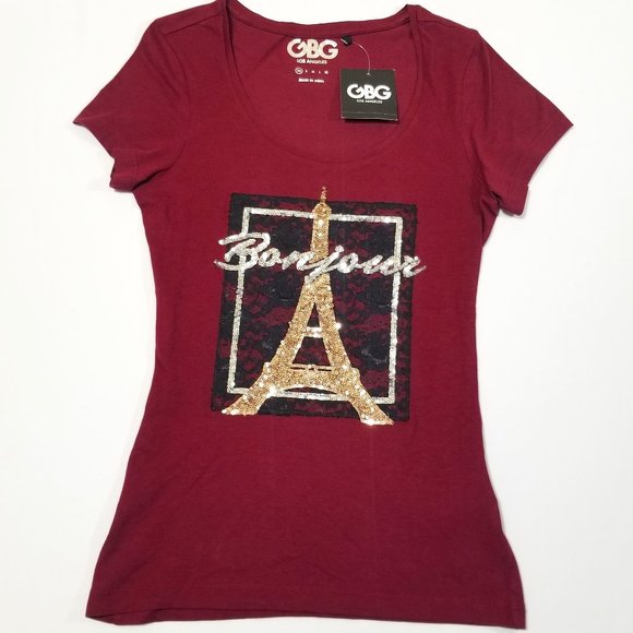 Guess G by Guess Women's‎ Top Graphic Print - Picture 1 of 7